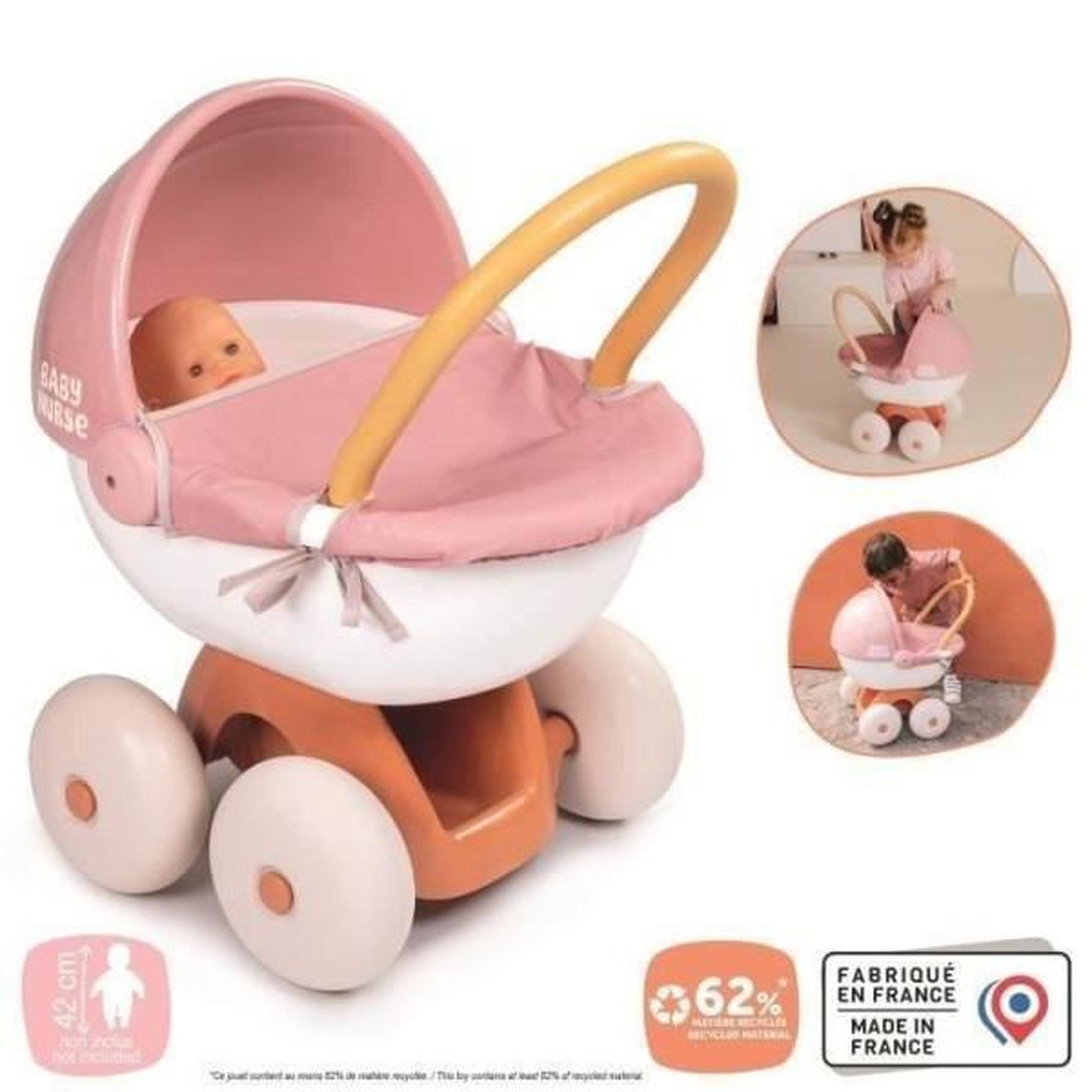 Voir la diapositive 2 : SMOBY SMOBY - Baby Nurse - Landau calin - des 18 mois