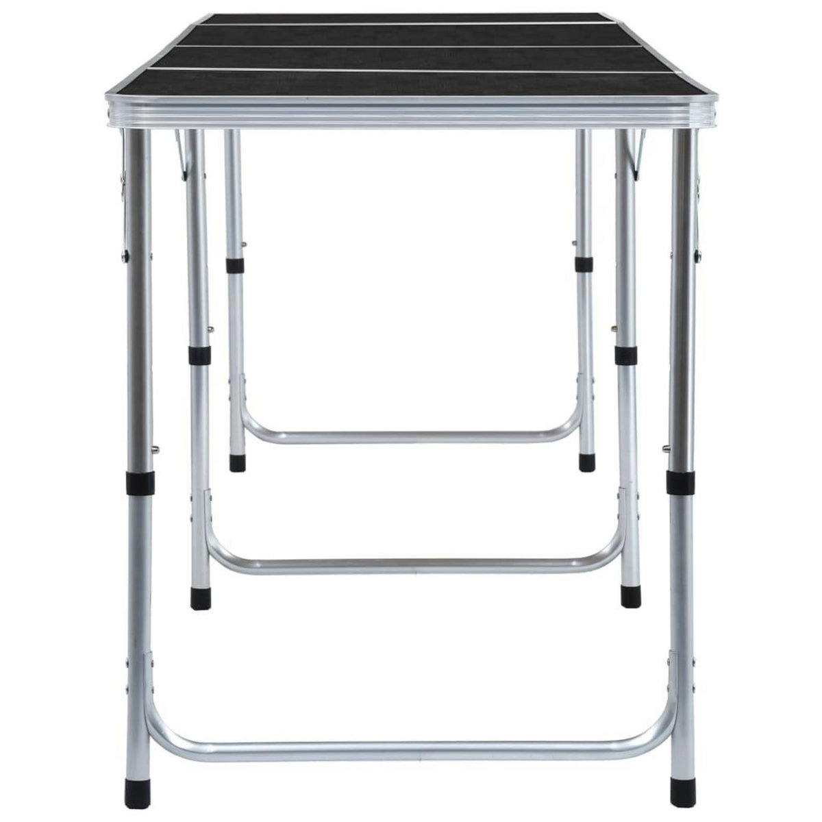 VIDAXL Table pliable de camping Gris Aluminium 240x60 cm