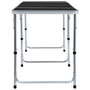 Voir la diapositive 4 : VIDAXL Table pliable de camping Gris Aluminium 240x60 cm