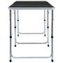 Voir la diapositive 4 : VIDAXL Table pliable de camping Gris Aluminium 240x60 cm