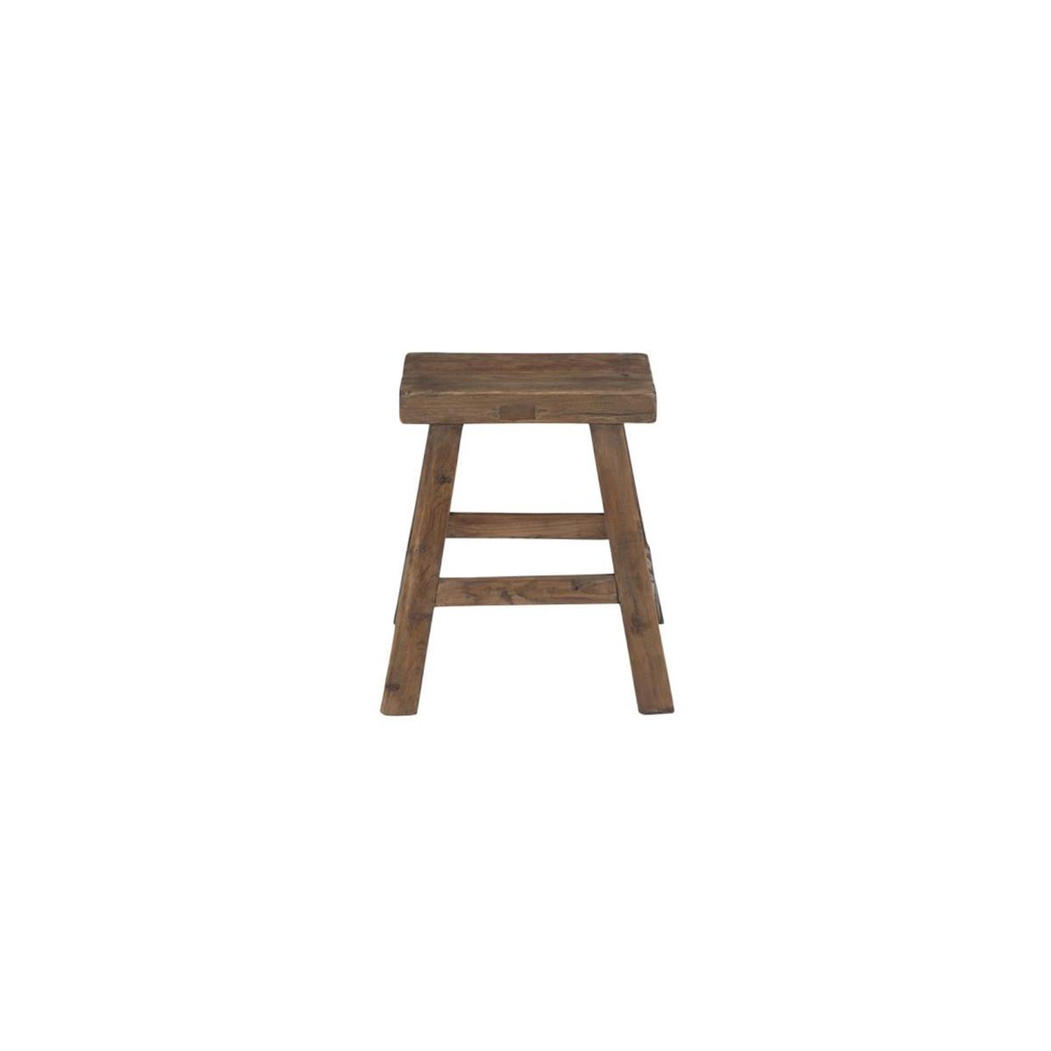 Voir la diapositive 2 : J-LINE Tabouret rectangulaire en bois  kelig  35cm marron