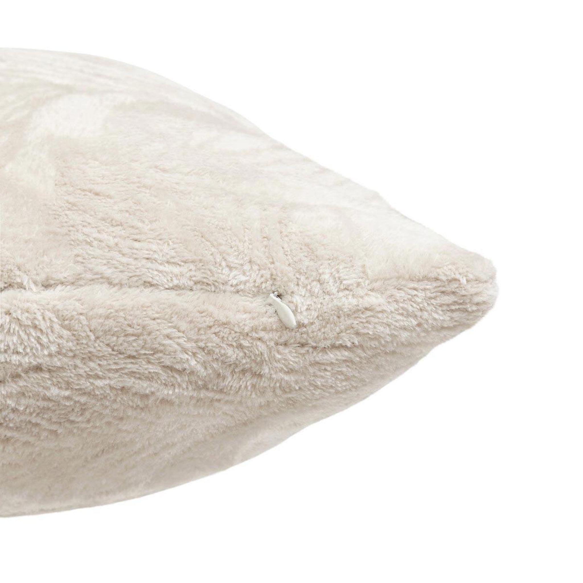 Voir la diapositive 3 : ATMOSPHERA Coussin déco flanelle  ryo  40x40cm beige lin