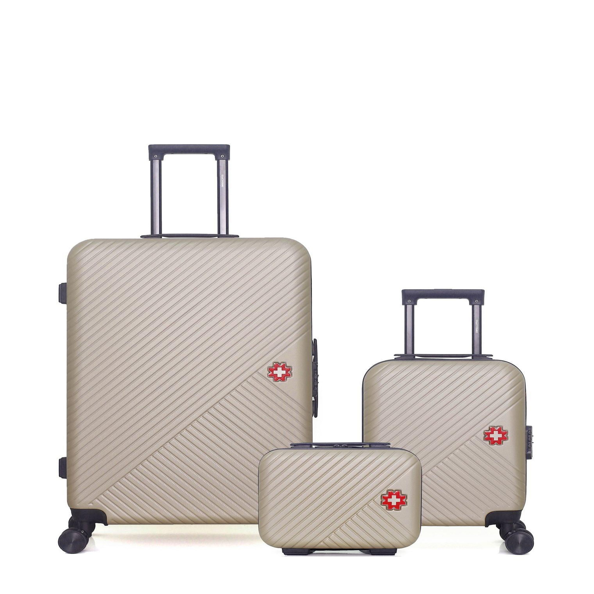 SWISS KOPPER Swiss kopper - lot de 3 - valises grand format, cabine xxs et vanity spiez. Coloris disponibles : Beige