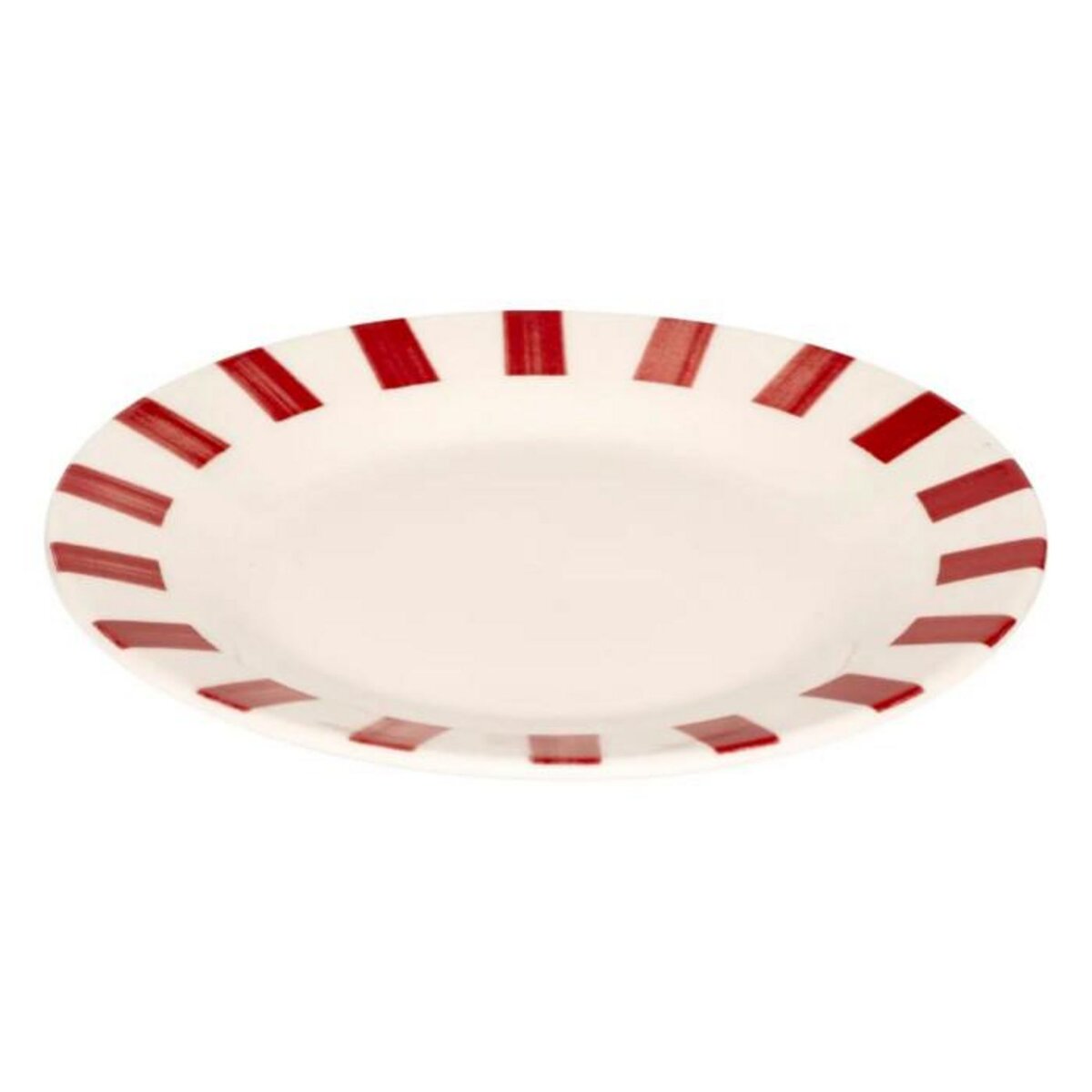 SECRET DE GOURMET Lot de 6 Assiettes à Dessert  Cheri  19cm Rouge