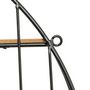 Voir la diapositive 3 : ATMOSPHERA Étagère Murale Avec Miroir  Zina  56cm Noir