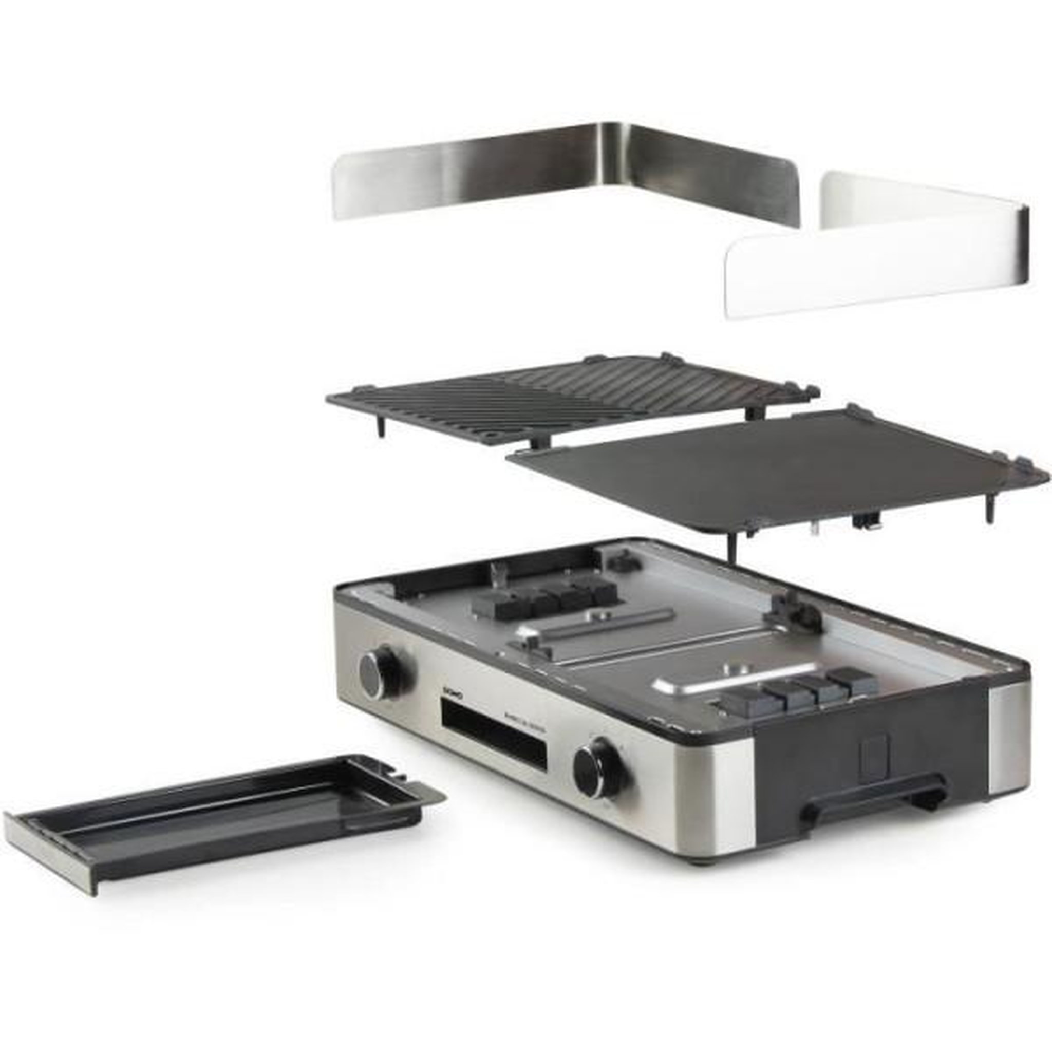 Voir la diapositive 3 : Domo Barbecue électrique posable 2200w - do9259g