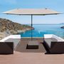 Voir la diapositive 2 : OUTSUNNY Parasol de jardin XXL parasol grande taille 4,6L x 2,7l x 2,4H cm ouverture fermeture manivelle acier polyester haute densité gris clair