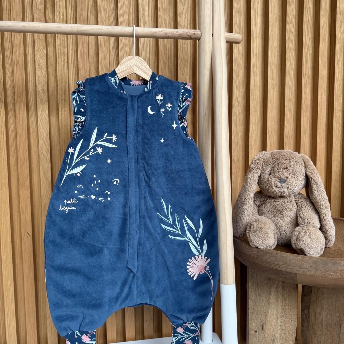 Petit Béguin Turbulette TOG 2 en velours avec pieds retroussables Dina