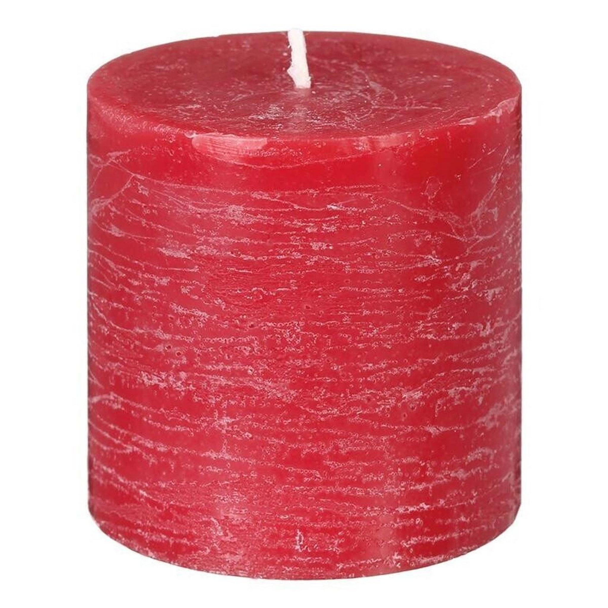 COMPTOIR DE LA BOUGIE Bougie ronde  rustic  7cm rouge