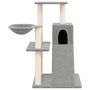 Voir la diapositive 3 : VIDAXL Arbre a chat avec griffoirs en sisal Gris clair 82 cm