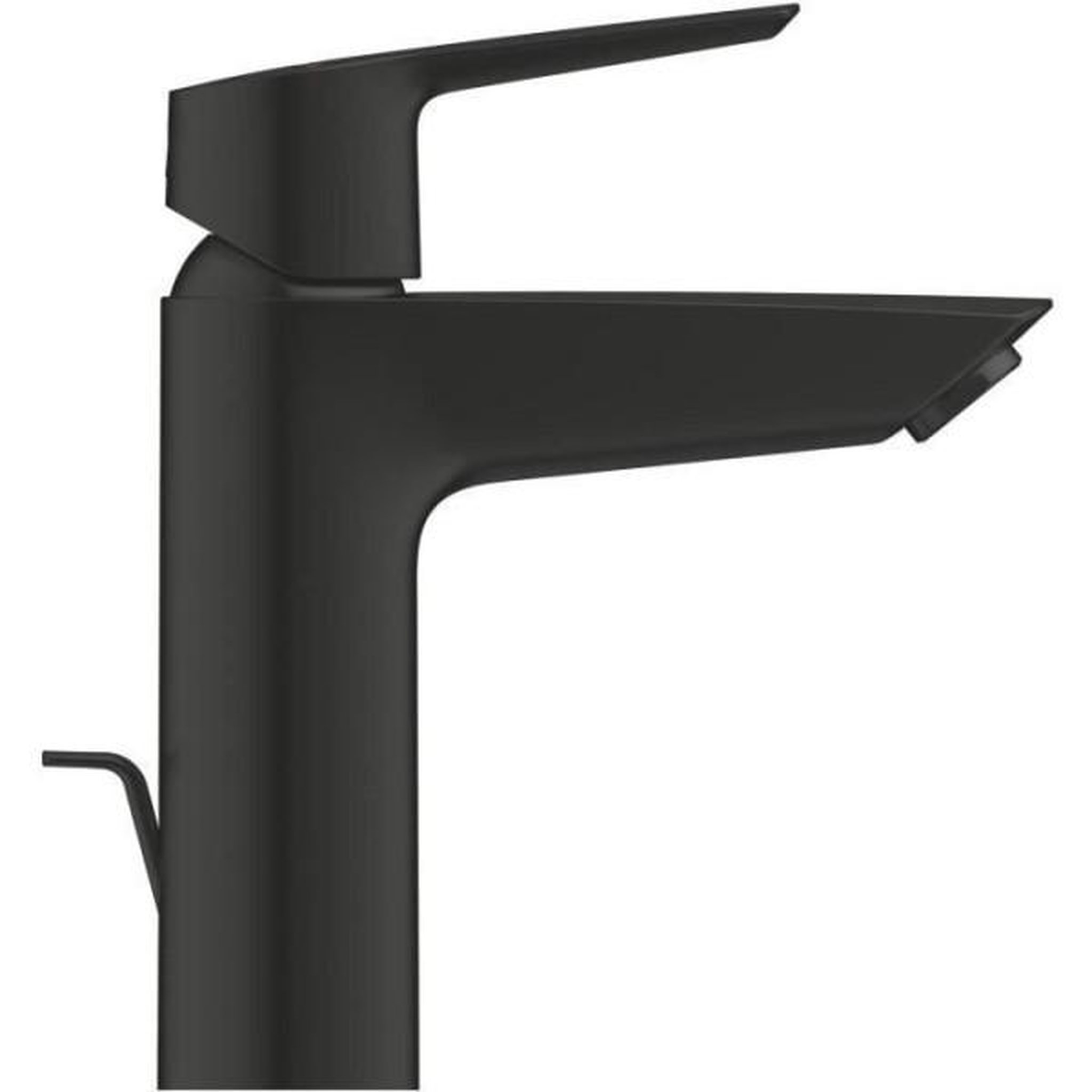 Voir la diapositive 2 : Grohe Mitigeur monocommande lavabo - grohe start - 235522432 -noir mat -taille m -ouverture eau froide -economie d'eau -tirette et vid