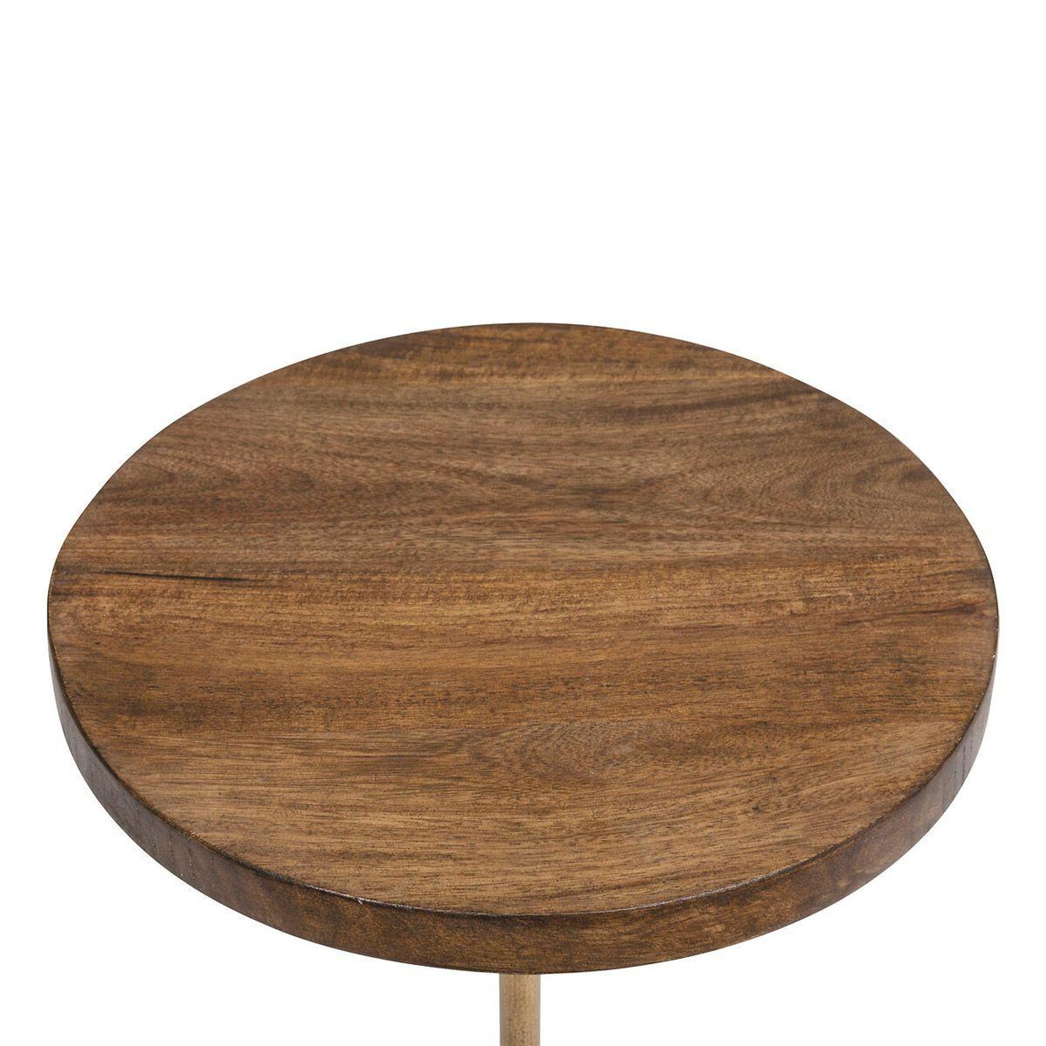 Voir la diapositive 2 : ATMOSPHERA Table à café en marbre  neith  69cm marron & blanc