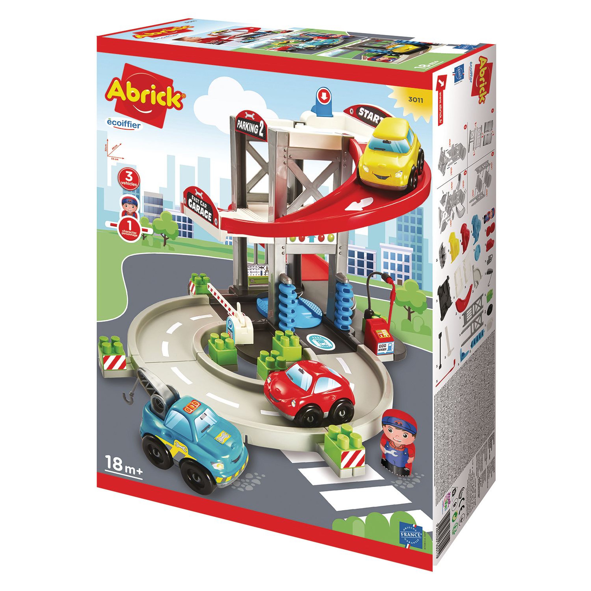 Voir la diapositive 2 : ECOIFFIER Jeu de construction - Garage ABRIQUE