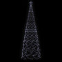 Voir la diapositive 4 : VIDAXL Arbre de Noël cône 1400 LED Blanc froid 160x500 cm