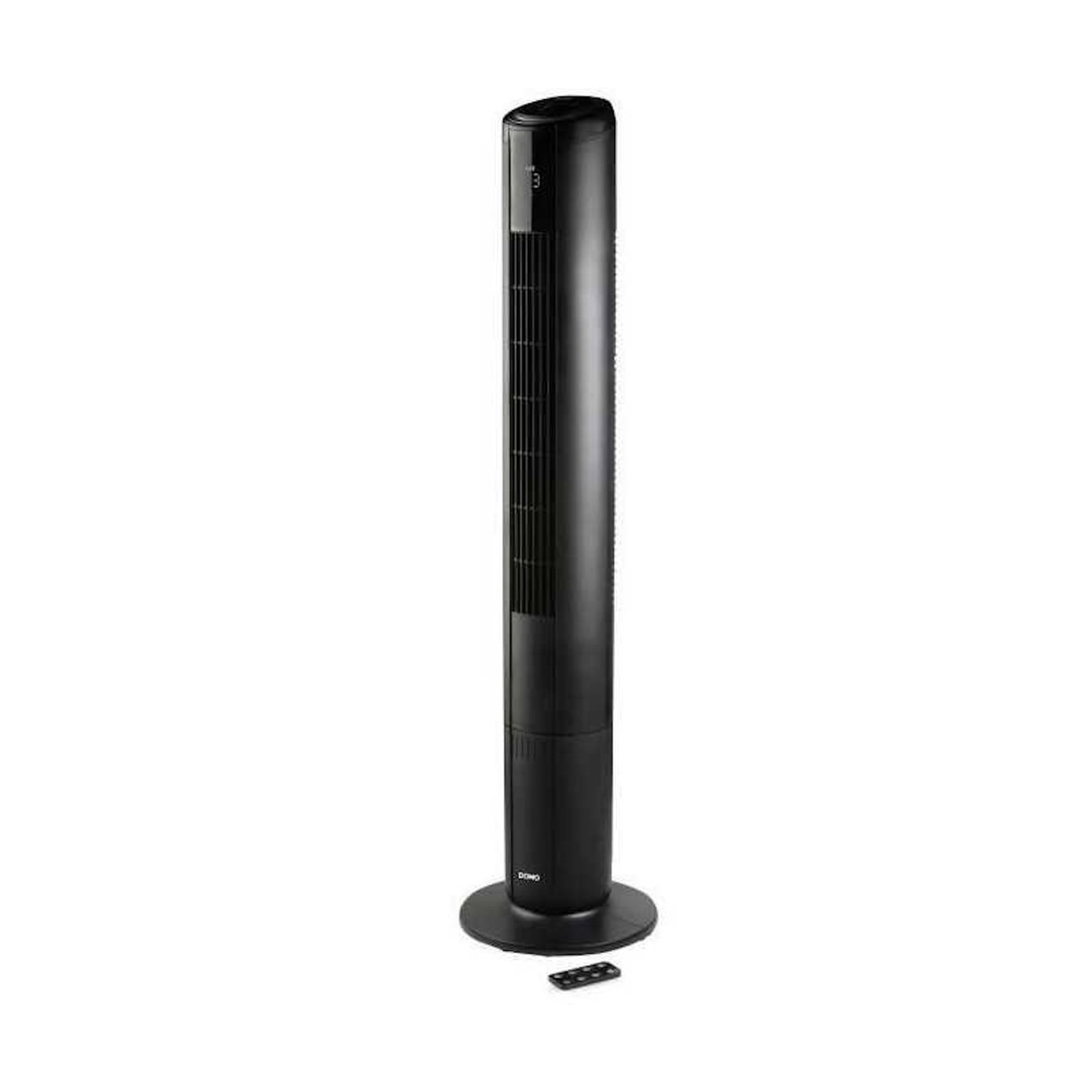 Domo Ventilateur colonne - DOMO - 50 W - Eclairage d'ambiance - Oscillation large - 5 vitesses - Télécommande incl
