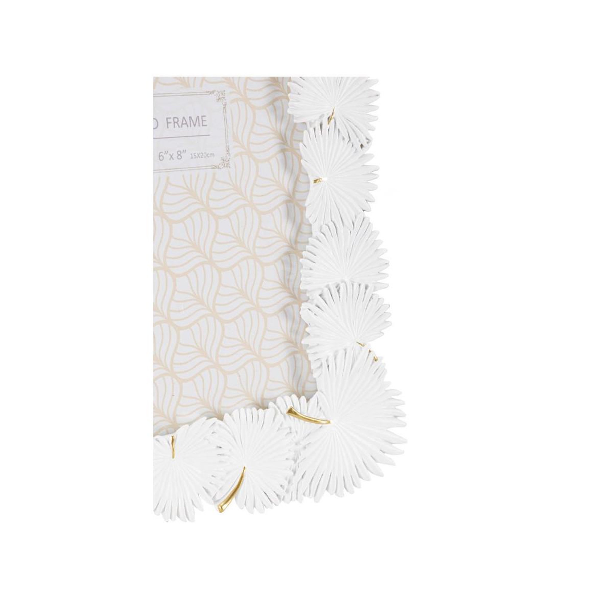 Voir la diapositive 4 : Paris Prix Cadre Photo Déco  Feuilles de Palmier  15x20cm Blanc