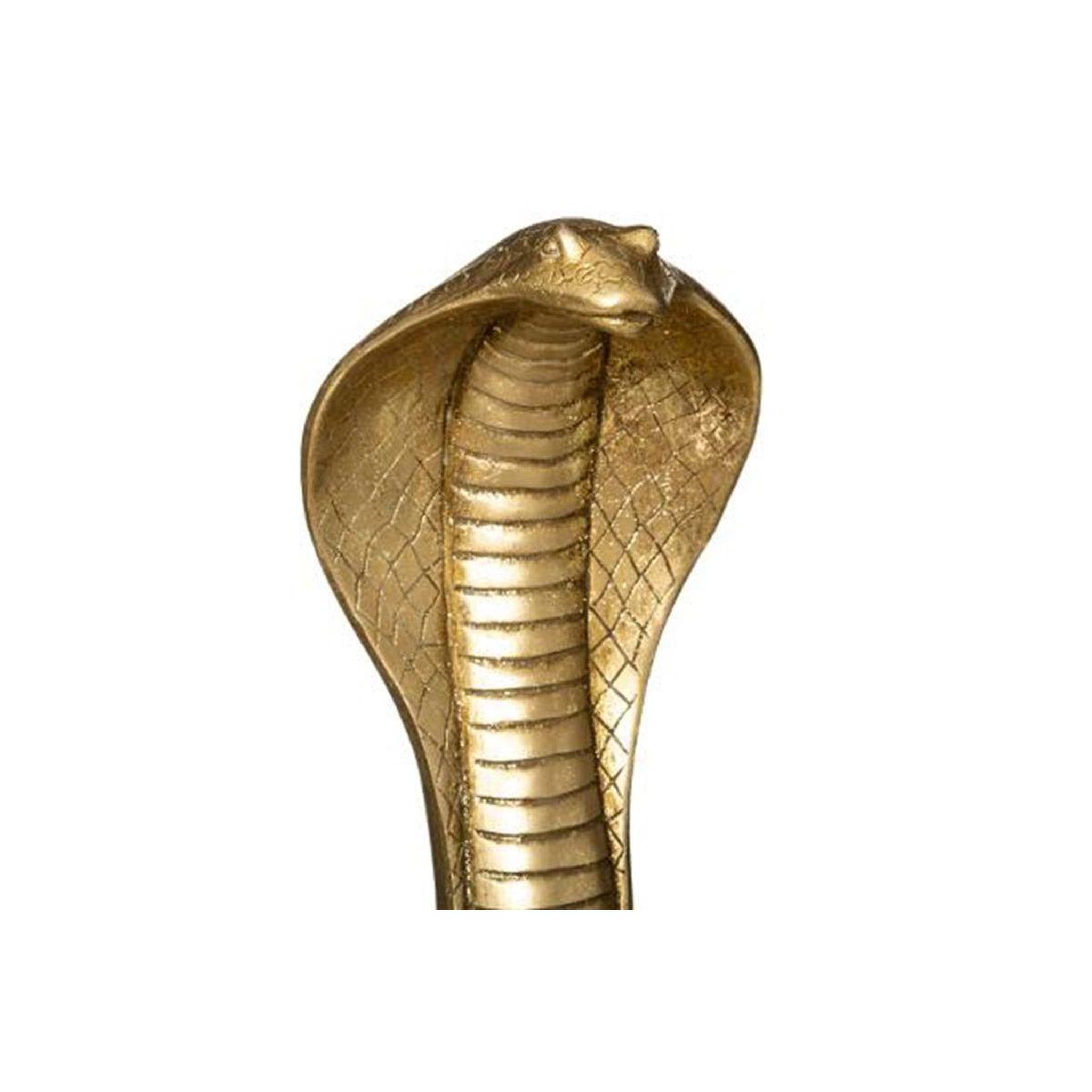 Voir la diapositive 2 : ATMOSPHERA Statue déco  cobra  37cm or