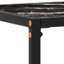 VIDAXL Table console Noir 80x35x75 cm Verre trempe