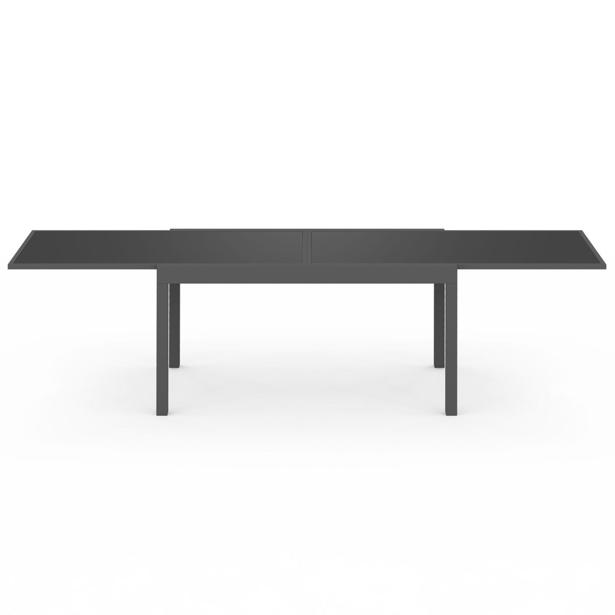 Voir la diapositive 3 : ID MARKET Table de jardin extensible rectangulaire madrid 135-270 cm 8-12 personnes gris anthracite