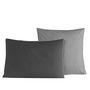 Voir la diapositive 2 : Sensei Maison Lot de 2 taies d'oreiller bicolores en percale coton DOZMARY
