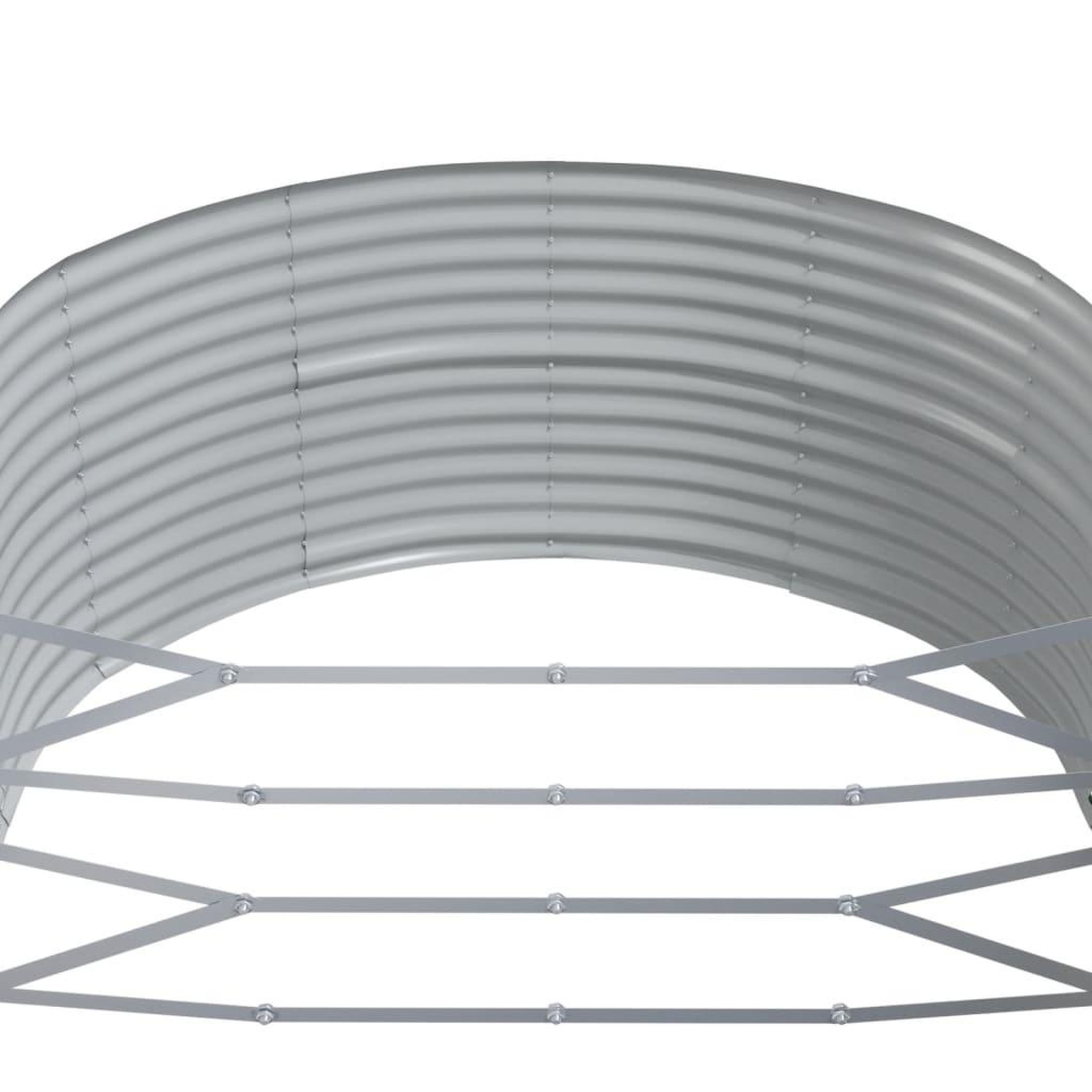 Voir la diapositive 5 : VIDAXL Lit sureleve de jardin Marron Acier enduit de poudre