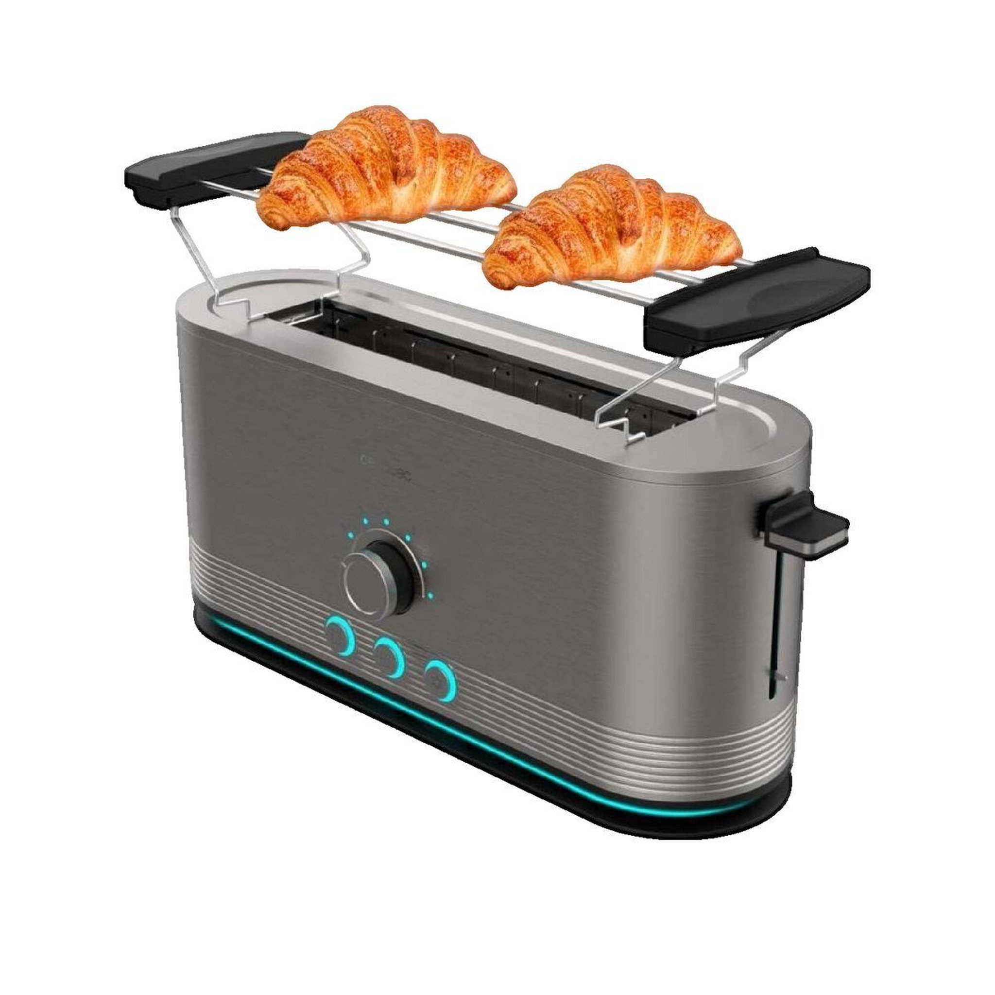 Voir la diapositive 1 : CECOTEC Grille-pain Cecotec Shine&Toast Extra acier inoxydable