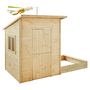 Voir la diapositive 3 : Soulet Cabane de jardin enfant - Bois - H1,60m- SANTA MONICA