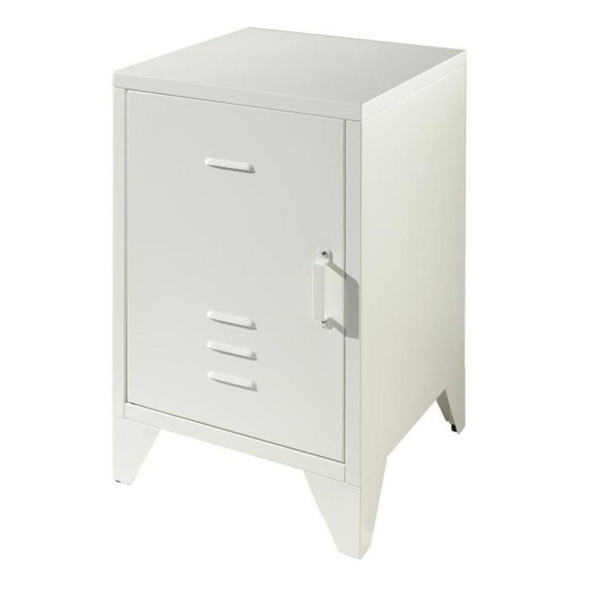 Paris Prix Table de Chevet Enfant  Bronxx  60cm Blanc Mat