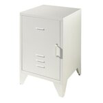 Paris Prix Table de Chevet Enfant  Bronxx  60cm Blanc Mat