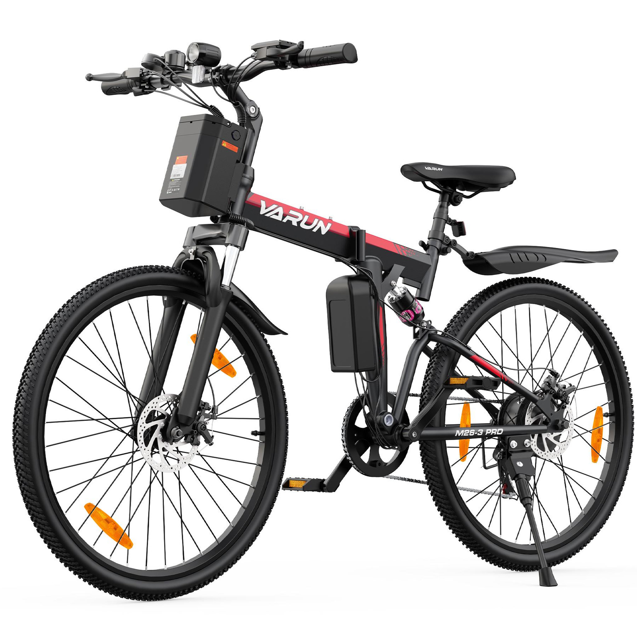 Voir la diapositive 2 : VARUN Vtt électrique pliant varun m26-3 pro 26 pouces