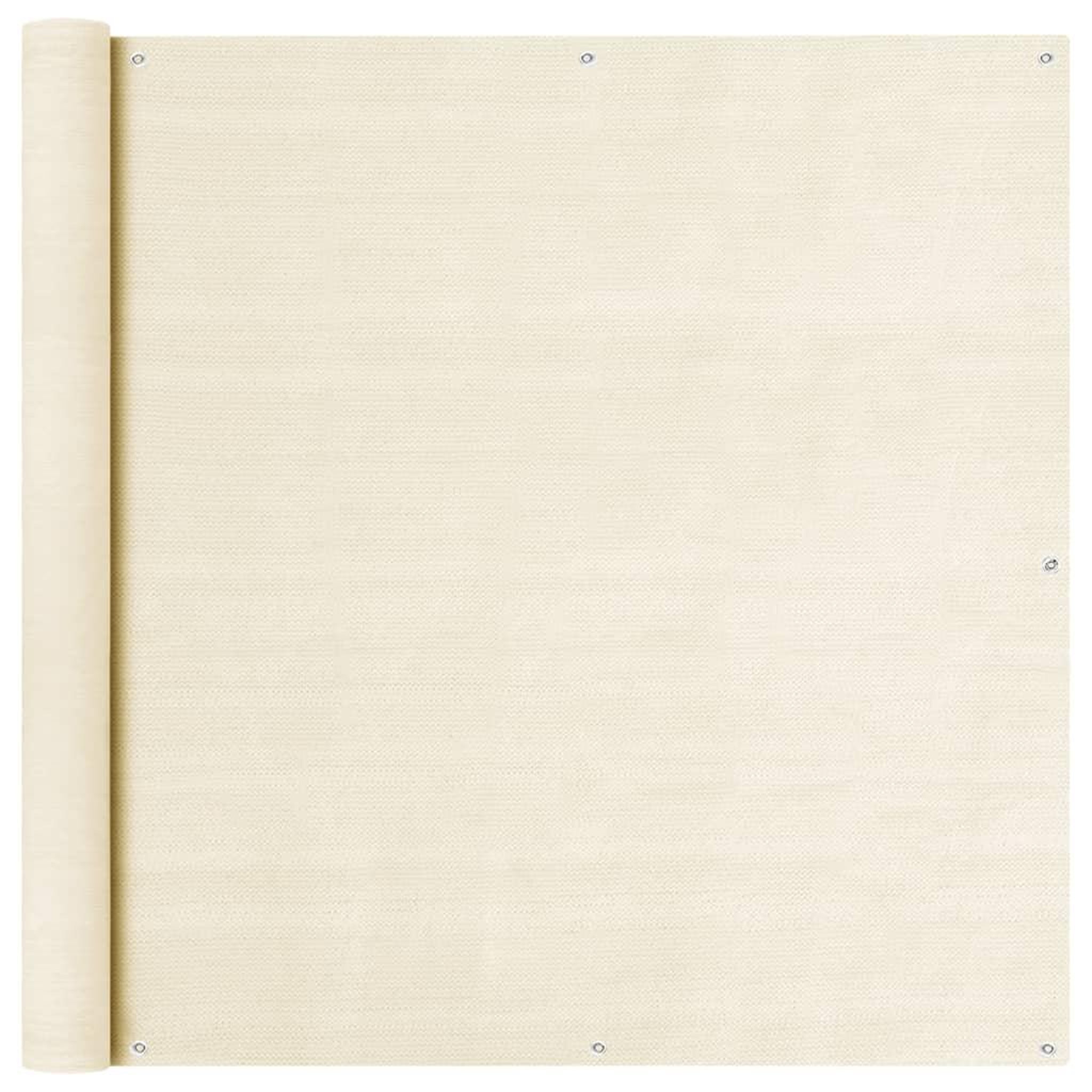 VIDAXL Ecran de balcon creme 120x400 cm pehd