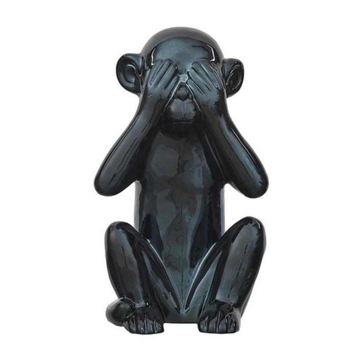 Paris Prix Statuette Déco  Singe  28cm Noir