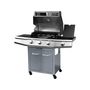 Voir la diapositive 3 : Habitat et Jardin Barbecue Gaz  Bingo 4  - 4 brûleurs dont 1 latéral - 14kW + Housse protection - Argenté