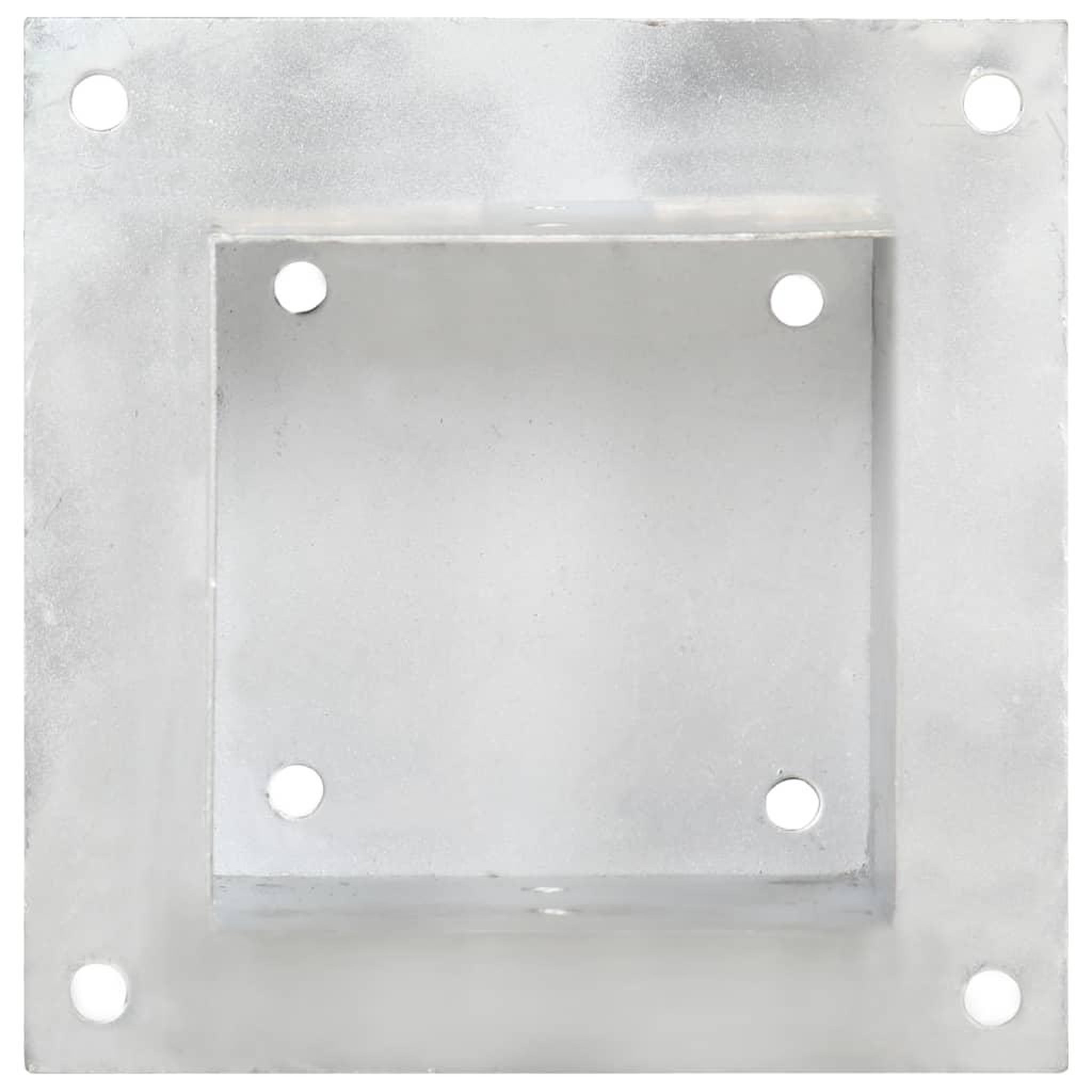 Voir la diapositive 5 : VIDAXL Ancres de poteau 4 pcs Metal galvanise 141 mm