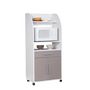 Voir la diapositive 1 : Desserte micro-ondes 2 portes 1 tiroir PRACTICA 