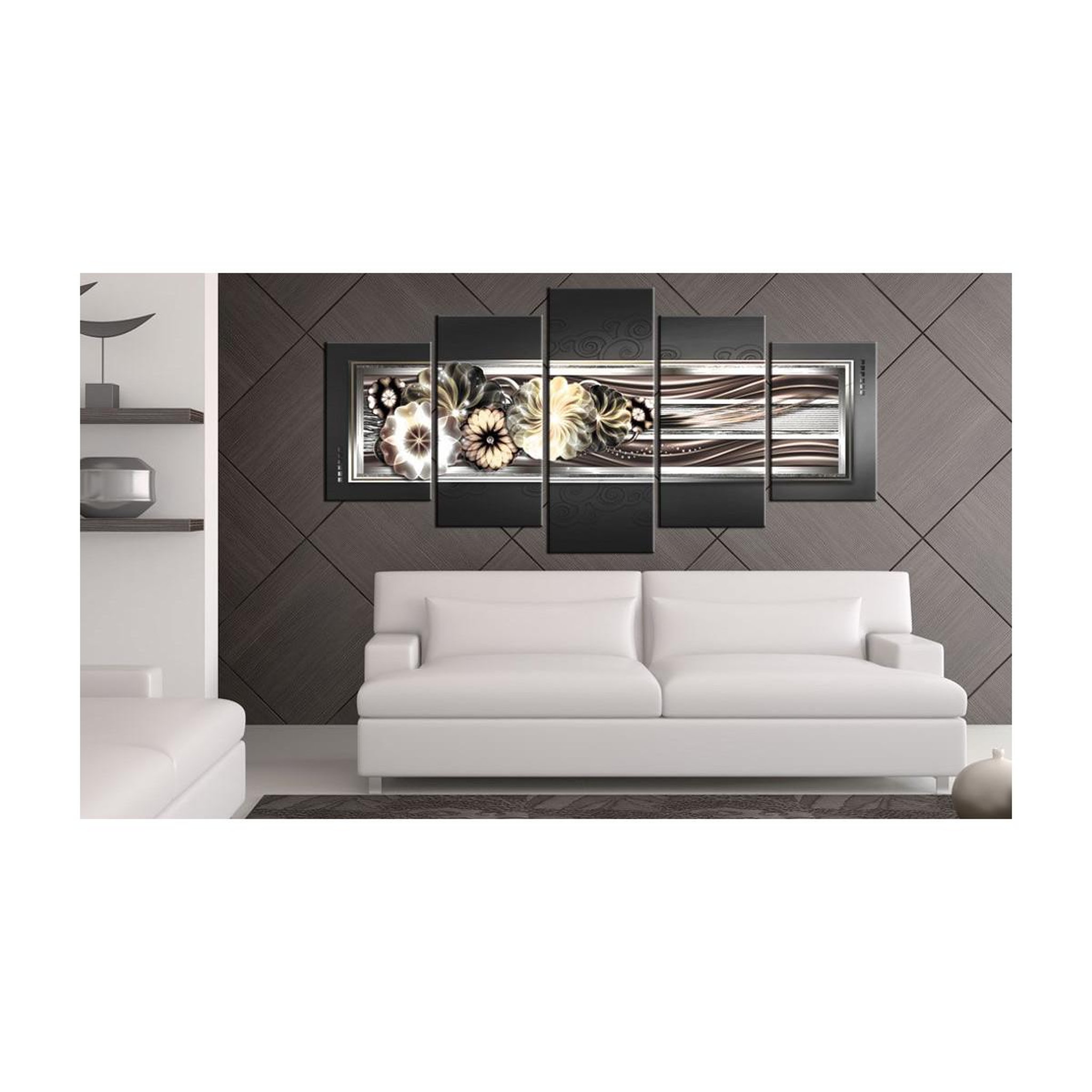Voir la diapositive 2 : Paris Prix Tableau imprimé  in platinum waves