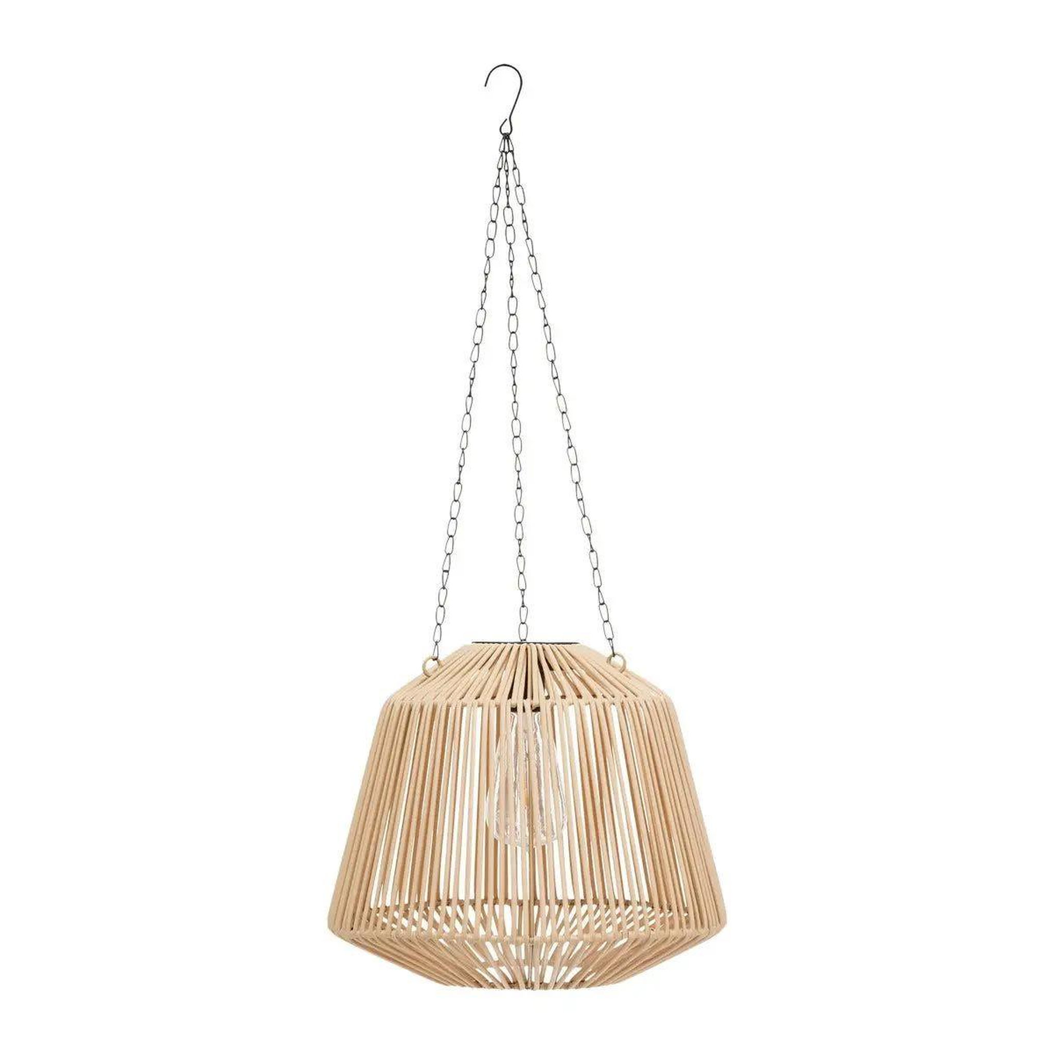 Voir la diapositive 1 : ATMOSPHERA Lampe suspension solaire  jily  28cm beige