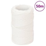 VIDAXL Corde de bateau Blanc complet 2 mm 50 m Polypropylene