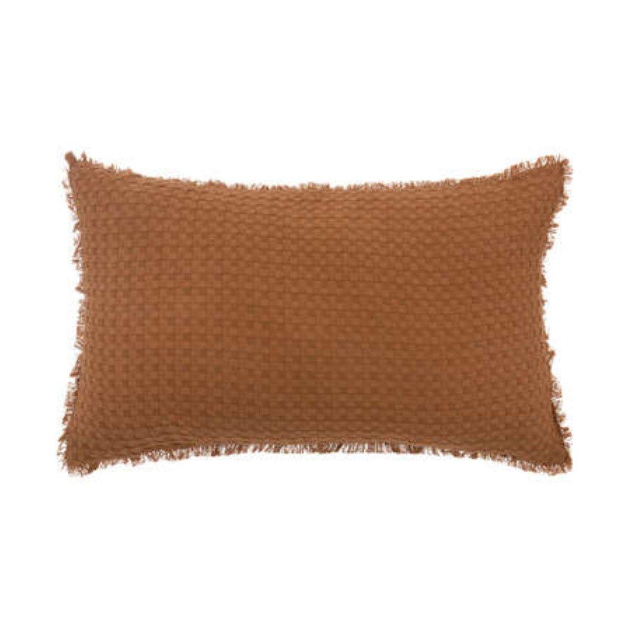 ATMOSPHERA Coussin nid d'abeille  widdy  30x50cm terracotta