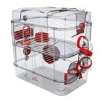 Zolux ZOLUX Cage sur 2 etages pour hamsters, souris et gerbilles - Rody3 duo - L 41 x p 27 x h 40,5 cm - Grenadine