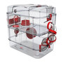 Voir la diapositive 1 : Zolux ZOLUX Cage sur 2 etages pour hamsters, souris et gerbilles - Rody3 duo - L 41 x p 27 x h 40,5 cm - Grenadine