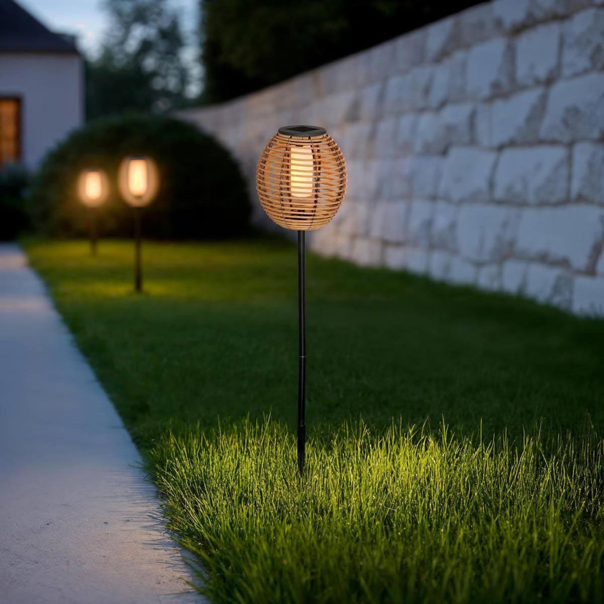 ATMOSPHERA Balise Solaire d'Extérieur  Cuba  65cm Beige