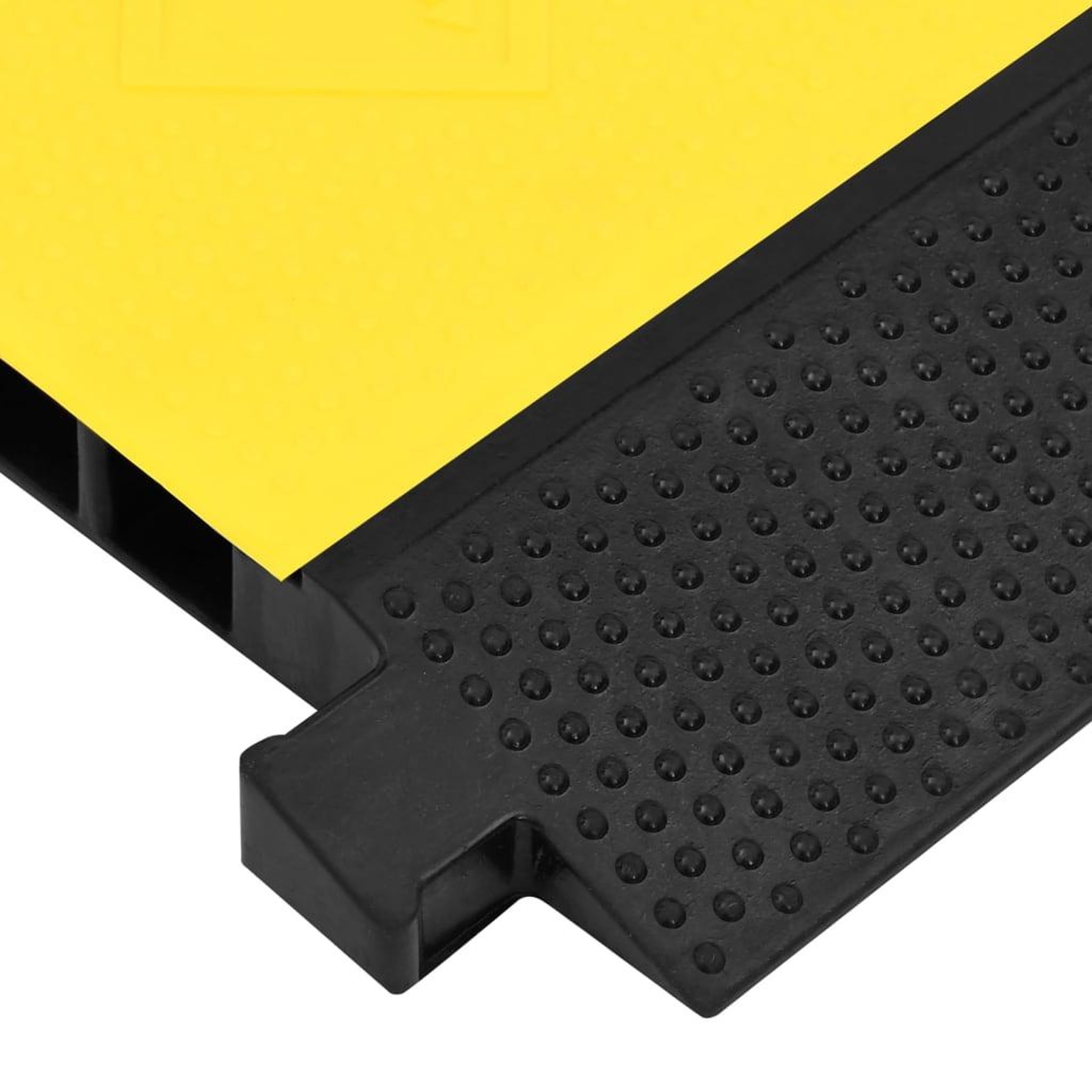 Voir la diapositive 5 : VIDAXL Rampe de protection de cable avec 2 canaux 100 cm caoutchouc