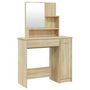 Voir la diapositive 5 : VIDAXL Ensemble de coiffeuse Chene Sonoma 86,5x35x136 cm