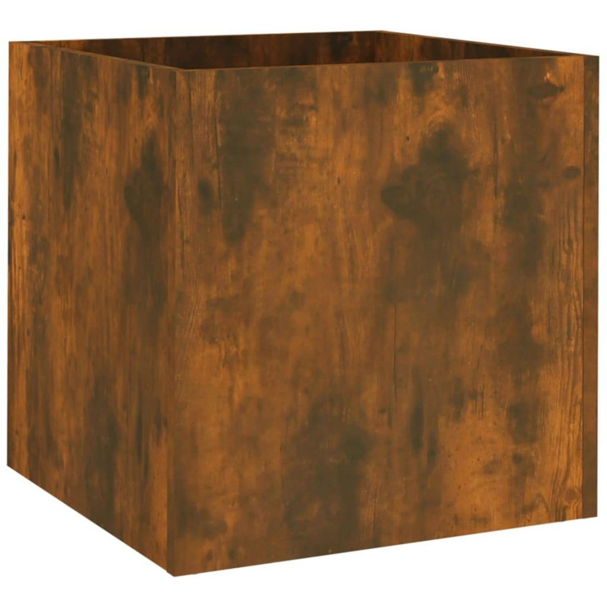 VIDAXL Jardiniere Chene fume 40x40x40 cm Bois d'ingenierie