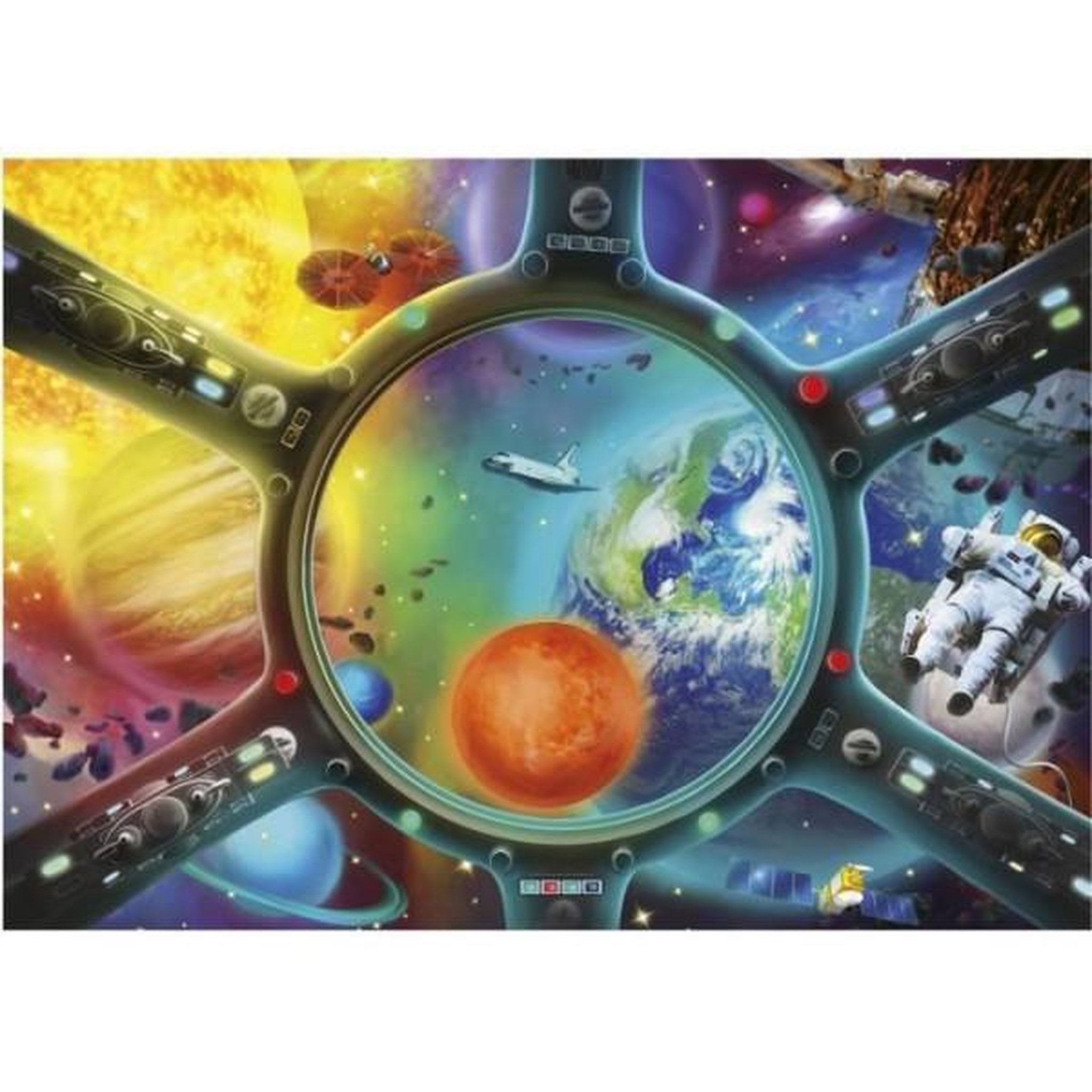 Voir la diapositive 2 : EDUCA Puzzle - educa - promenade spatiale - 500 pieces - theme science et espace - dimensions 48x34 cm