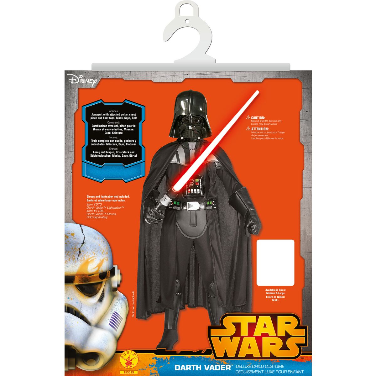 RUBIES Déguisement luxe Dark Vador +  masque