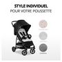 Voir la diapositive 5 : HAUCK Poussette citadine Rapid 4 Noir + sur-assise pour poussette Pushchair Seat Liner Light Gris
