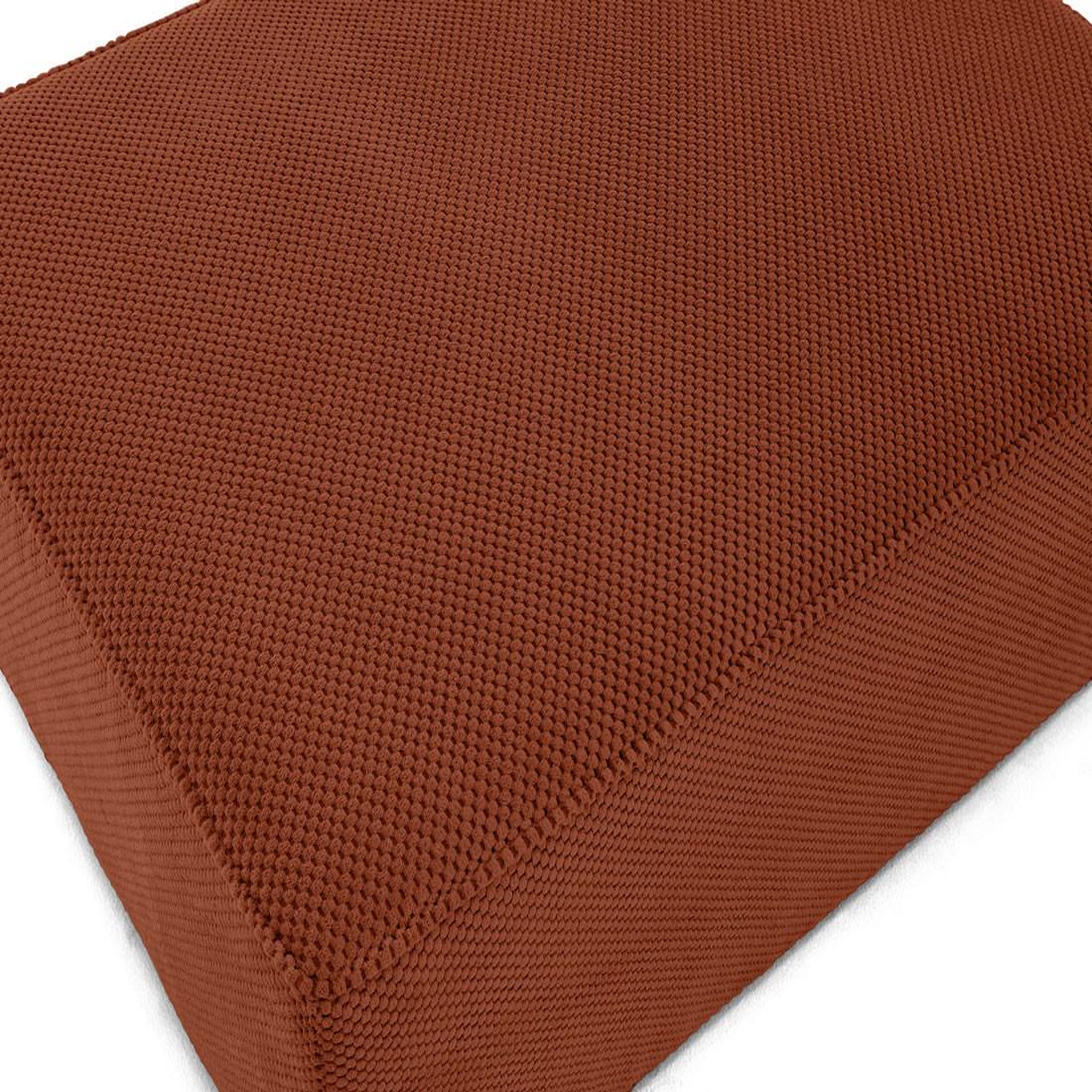 Voir la diapositive 5 : BEST MOBILIER Topaze - pouf - en velours texturé