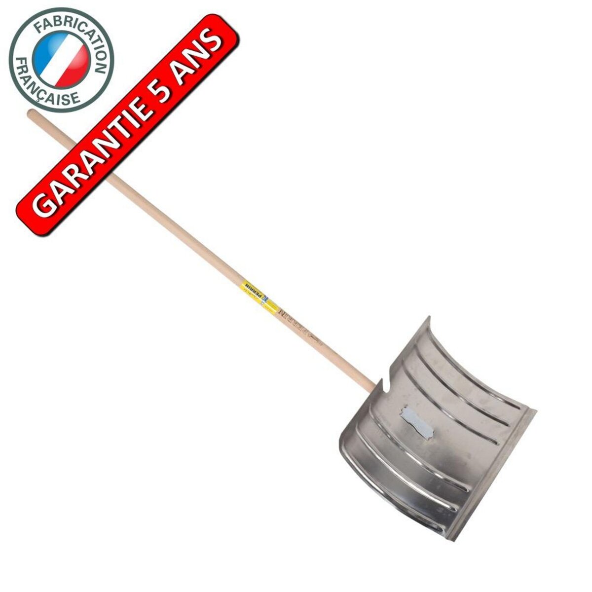 OUTILS PERRIN Poussoir à neige  alu 50 cm manche 1,30 m, outil pour le déneigement
